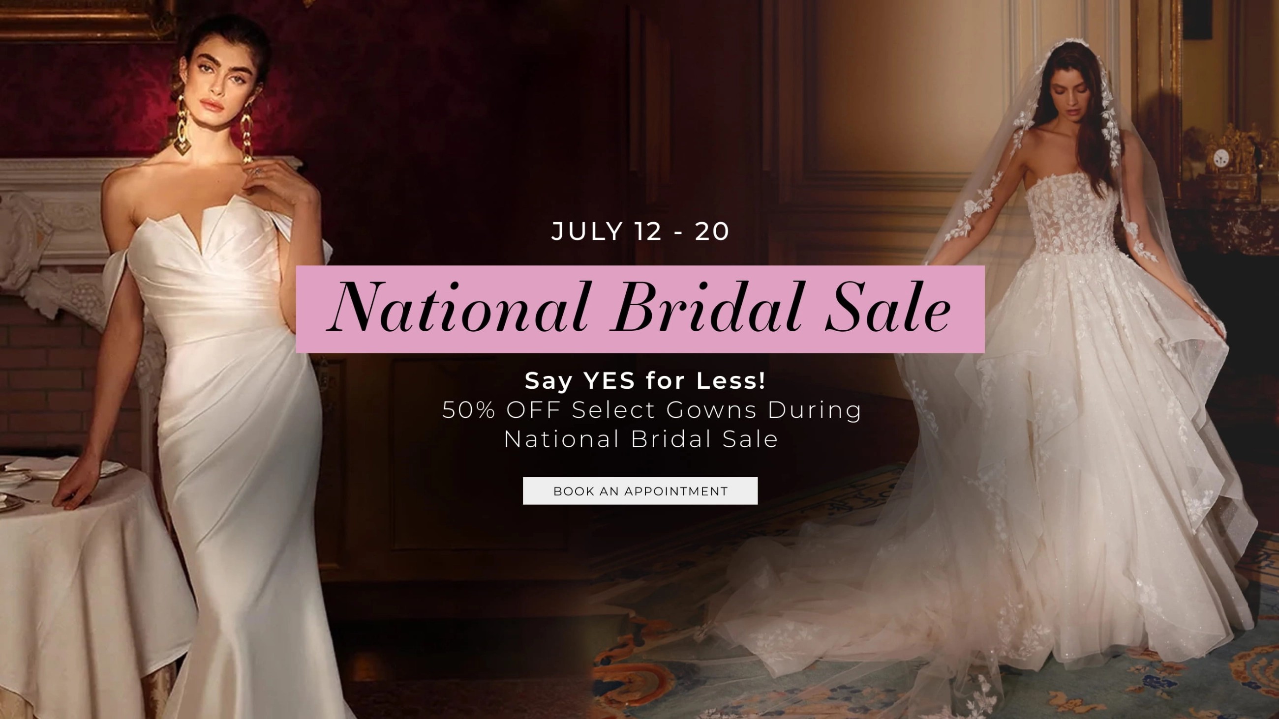 National Bridal Sale Banner Desktop